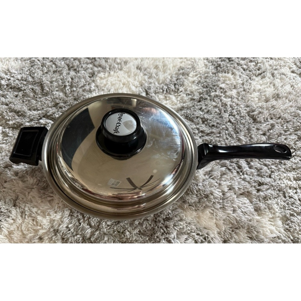 Lustre Craft 10" Freedom Skillet Stainless Steel West Bend Cookware With Lid